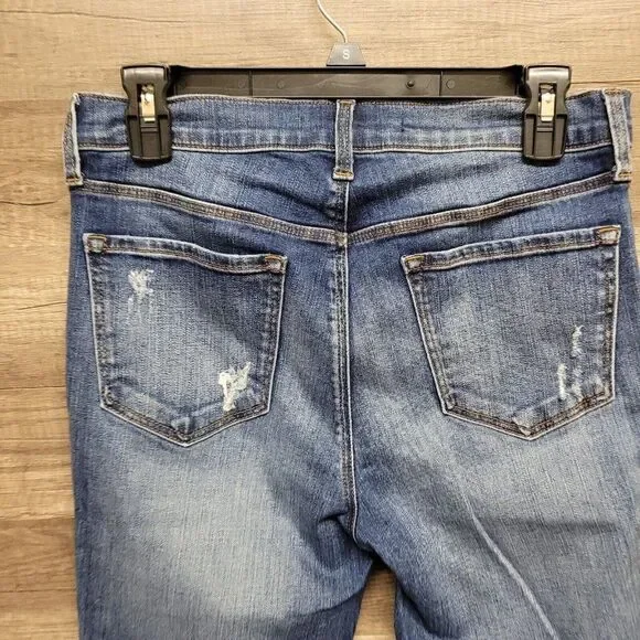 J Brand Maria Jeans Size 29 Womens Blue Medium Wash Distressed High Rise Denim - Picture 10 of 13